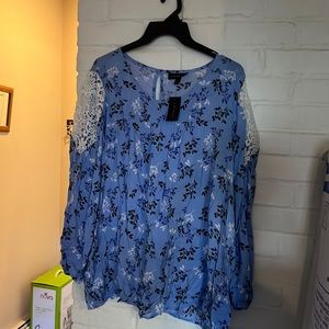 Floral tunic top plus size Lane Bryant 18/20